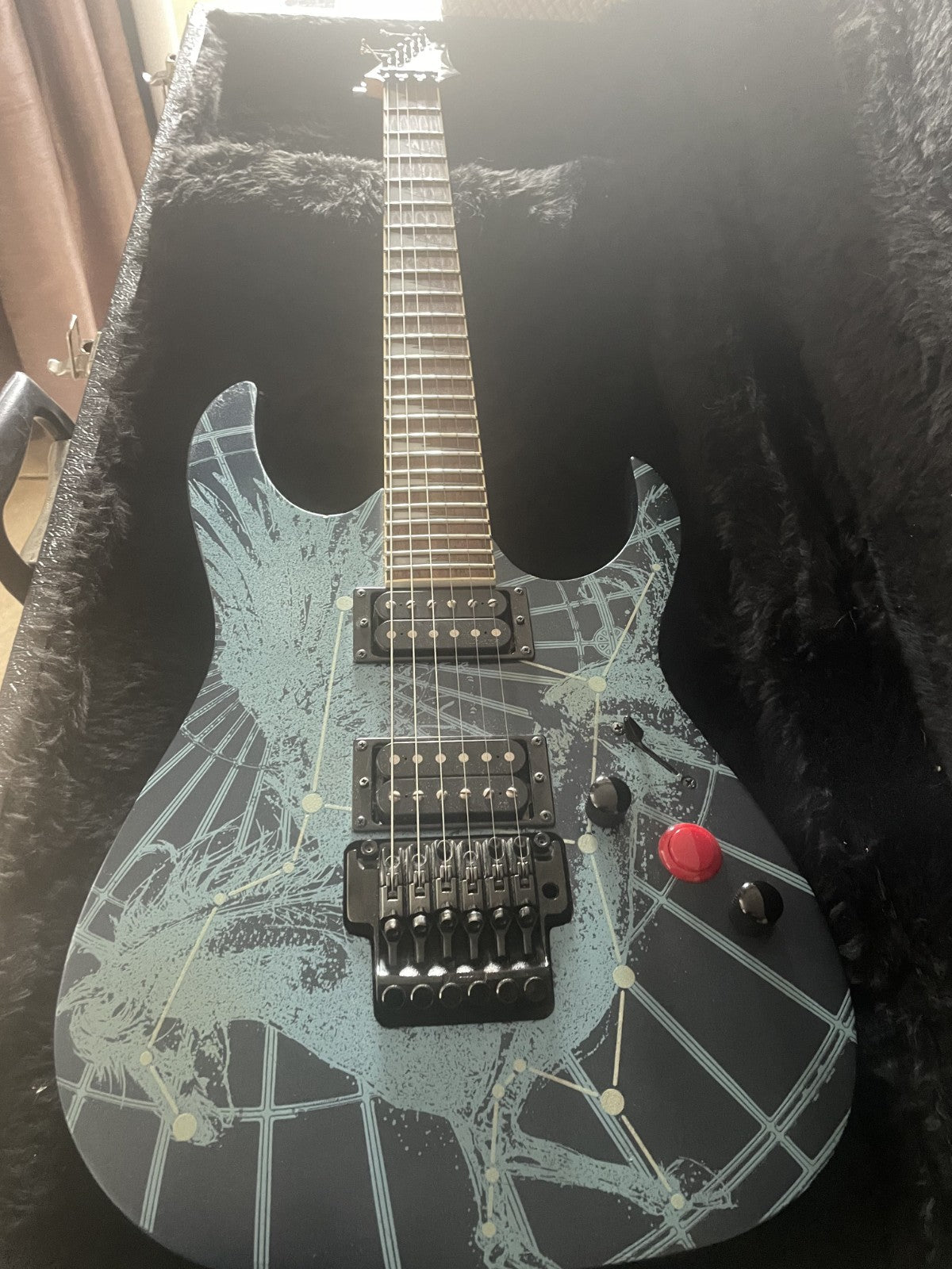 Ibanez RG09LTD Pegasus Royal Blue 2009 Limited Edition Glow In Dark Clean - Rare