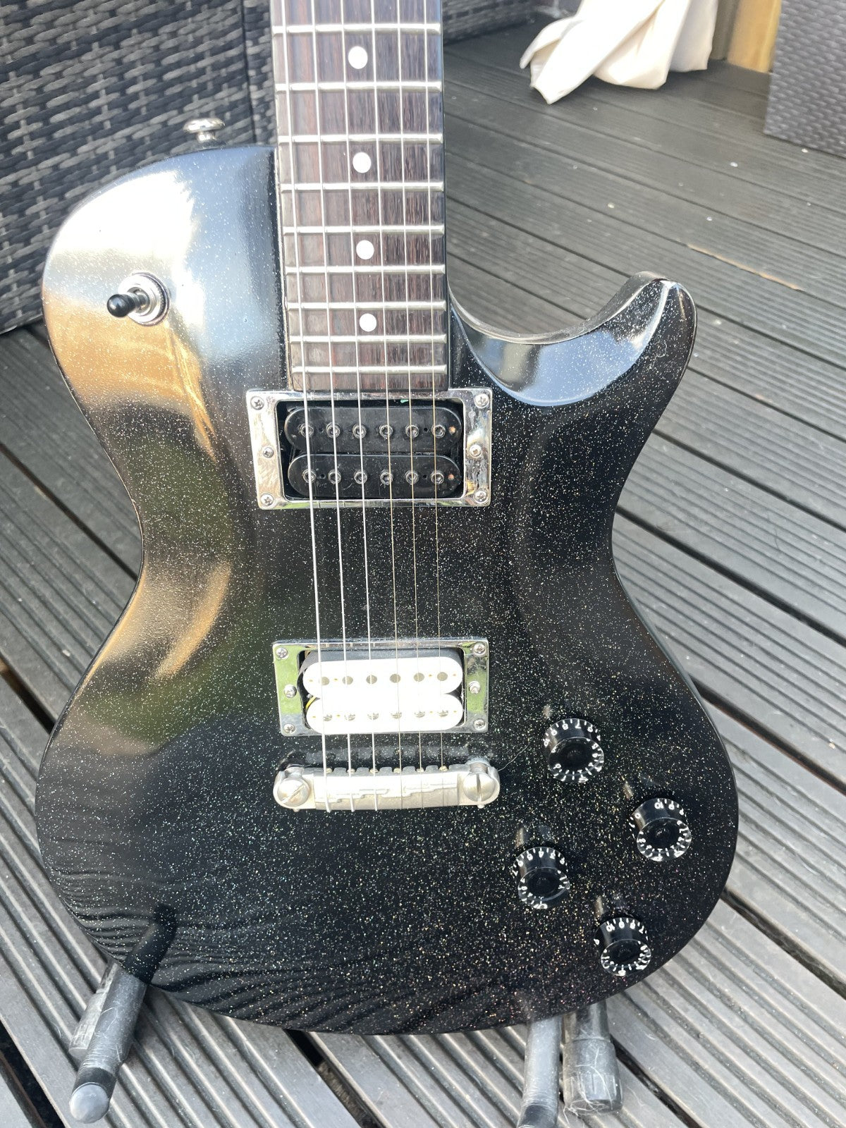 PRS SE Cosmic Black Limited Edition 2004 Korea • Rare Sparkle Satin Finish