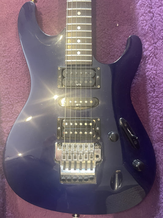 Ibanez 450S 1990 Made in Japan FujiGen S Series Blue HSH Upgraded Suhr Pickup