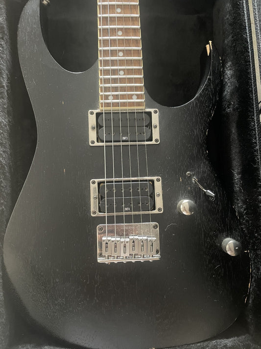 2006 Ibanez RG321MH Black Indonesian Made - Player Grade - Upgraded Saddles