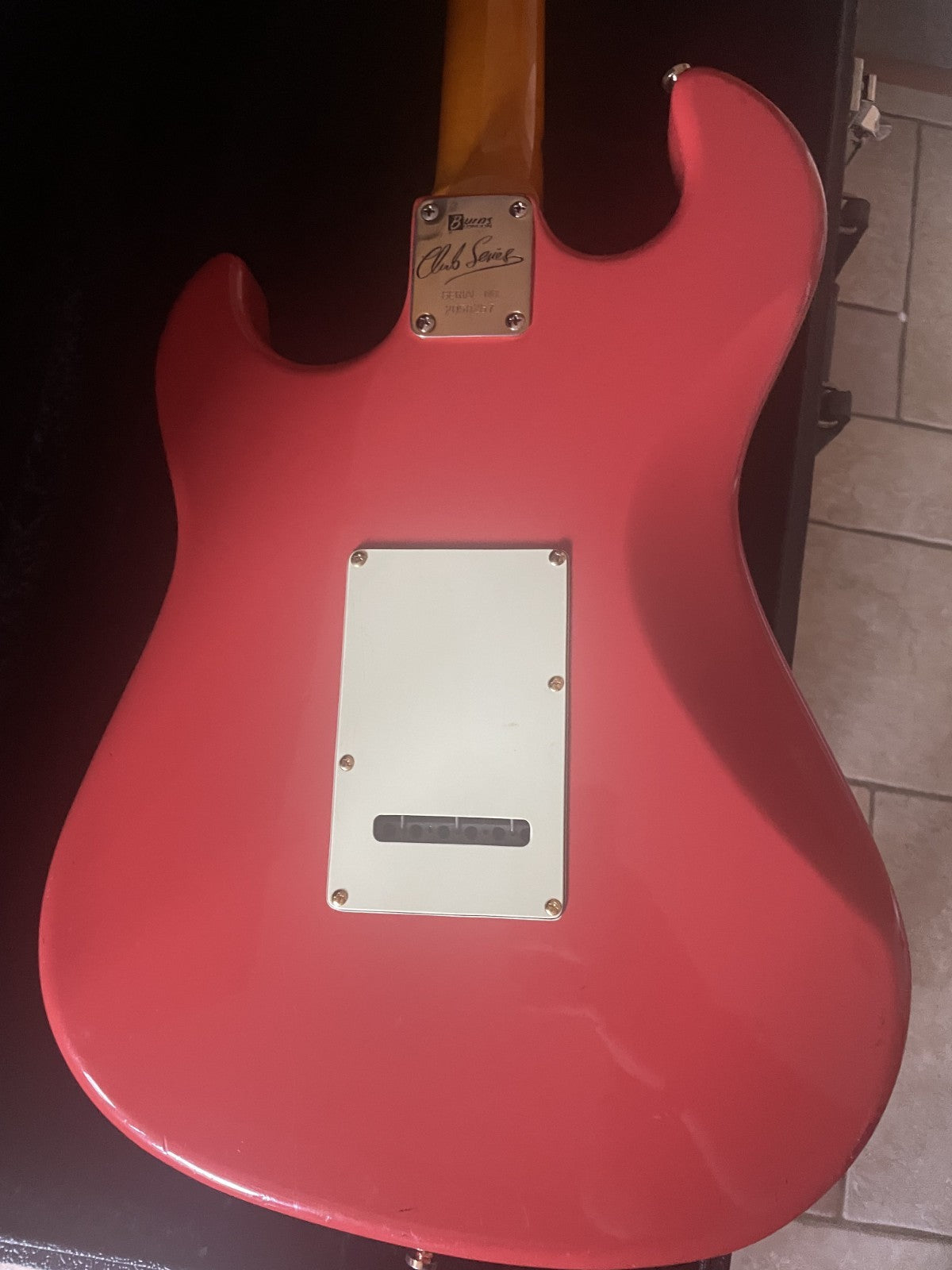 Burns London Club Series Marquee (2005) Fiesta Red, Scroll Headstock, SSS