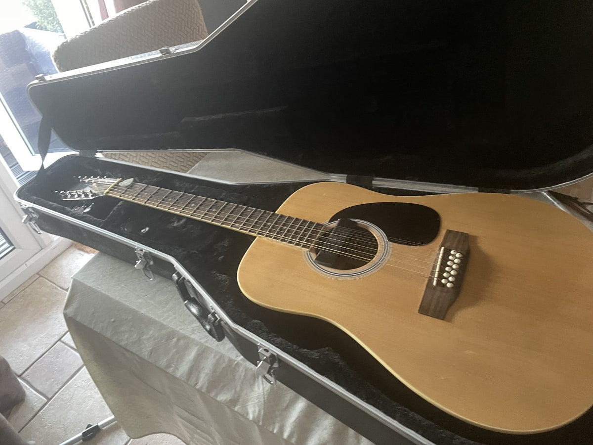 Paragon 12-String Acoustic Guitar Bundle + Seymour Duncan Pickup & Gator Hard Ca