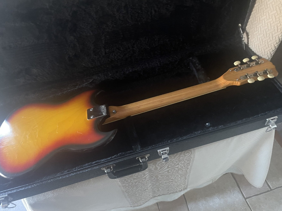 Vintage Kay K-2T SG Electric Guitar - 1970s Sunburst - With Gig Bag