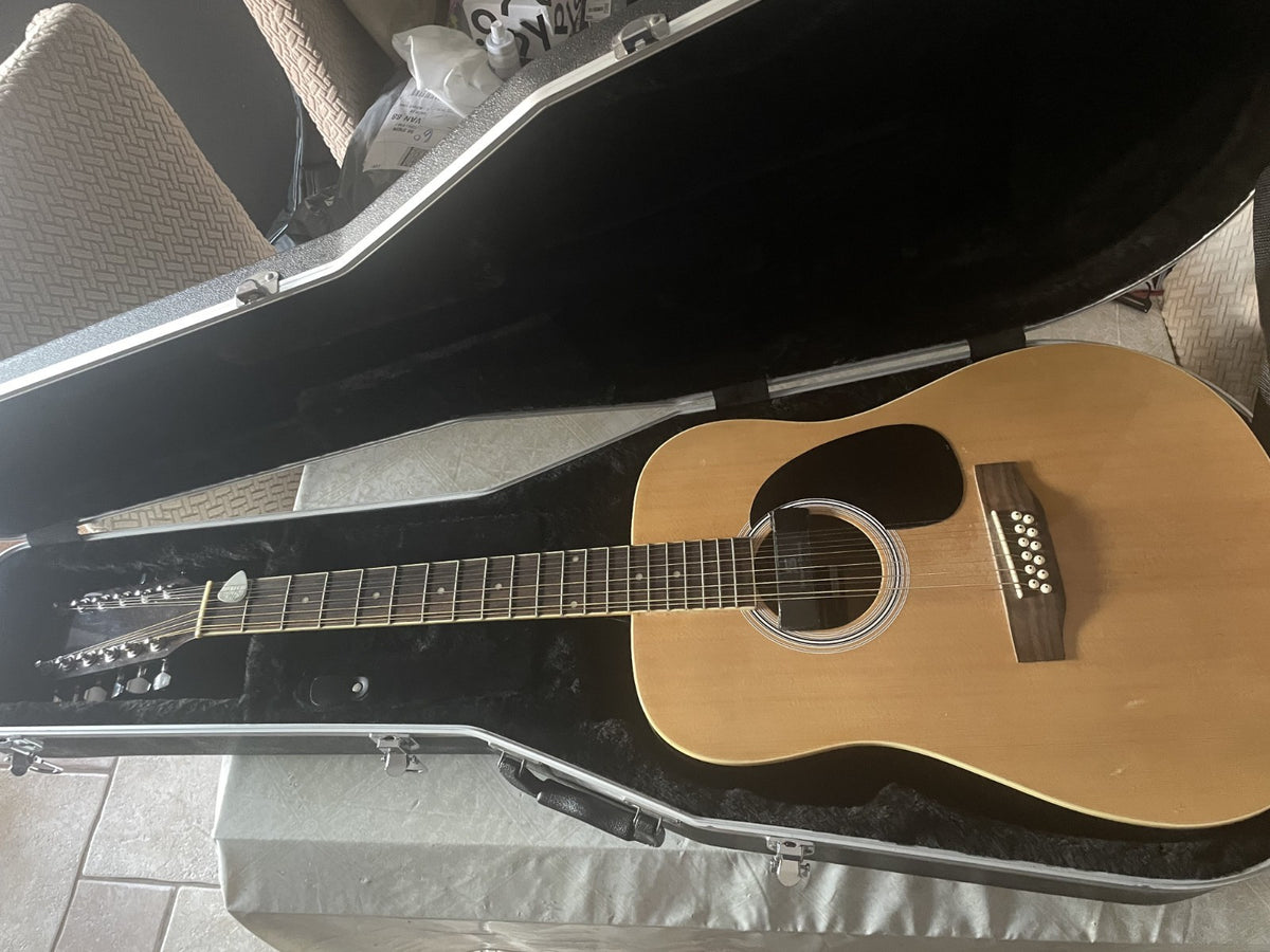 Paragon 12-String Acoustic Guitar Bundle + Seymour Duncan Pickup & Gator Hard Ca