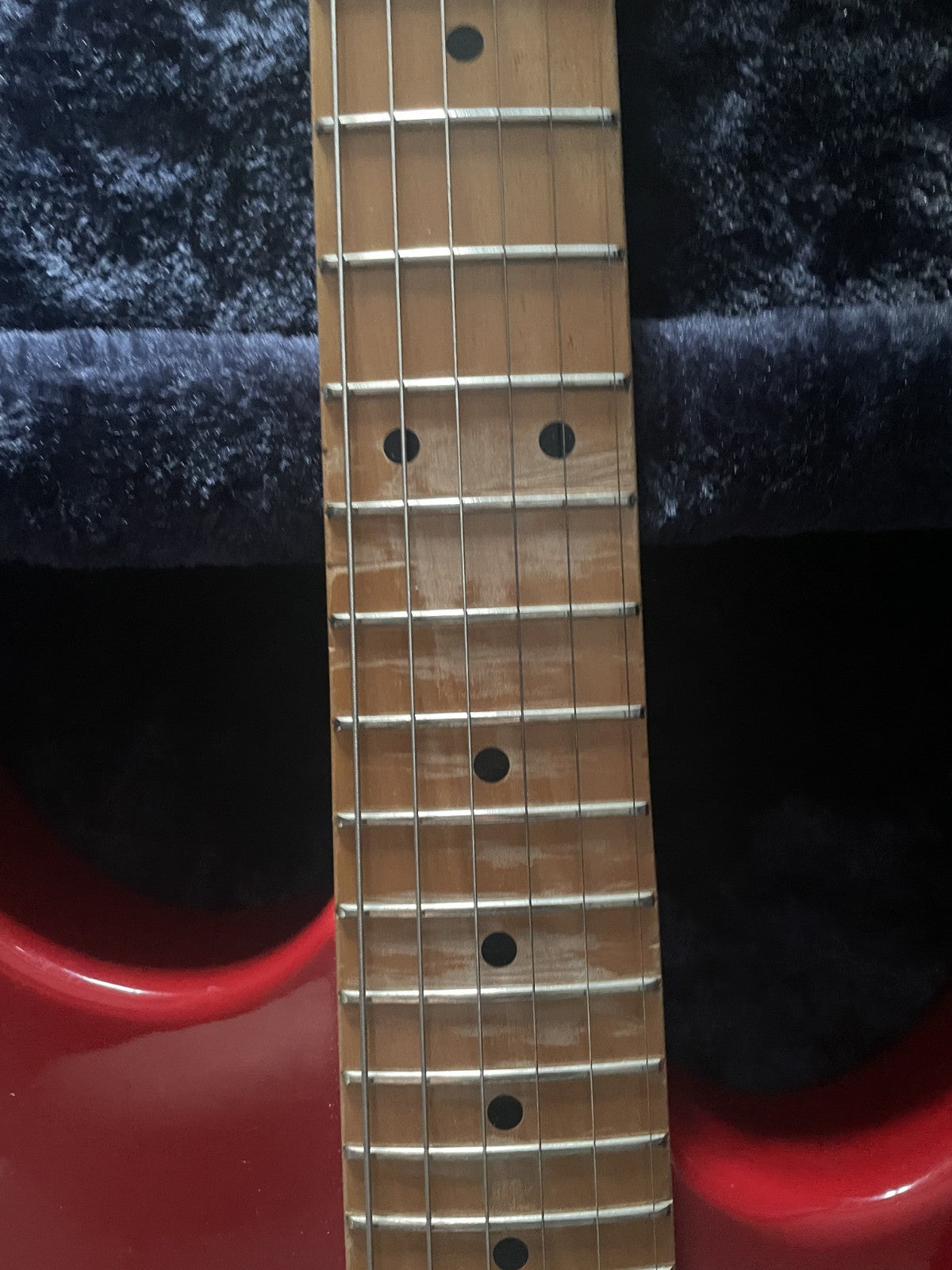 Vox Custom 21 Strat Style Guitar Made In Japan 1984 Matsumoku HH Red W/ Case