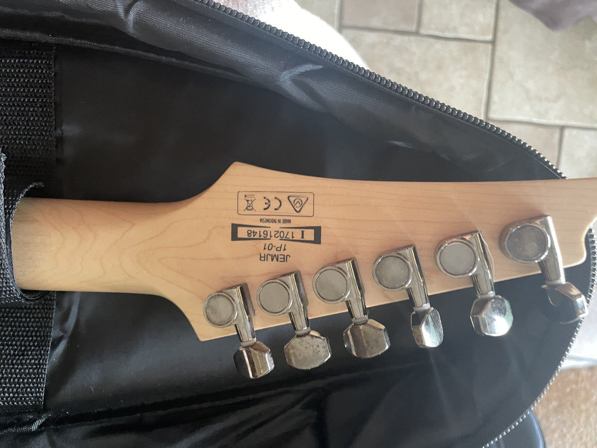 Ibanez JEM Junior Steve Vai White JEMJR Near Mint + Gig Bag & Whammy Bar