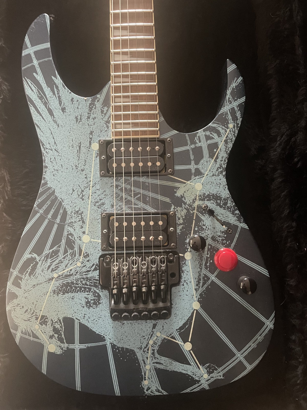 Ibanez RG09LTD Pegasus Royal Blue 2009 Limited Edition Glow In Dark Clean - Rare