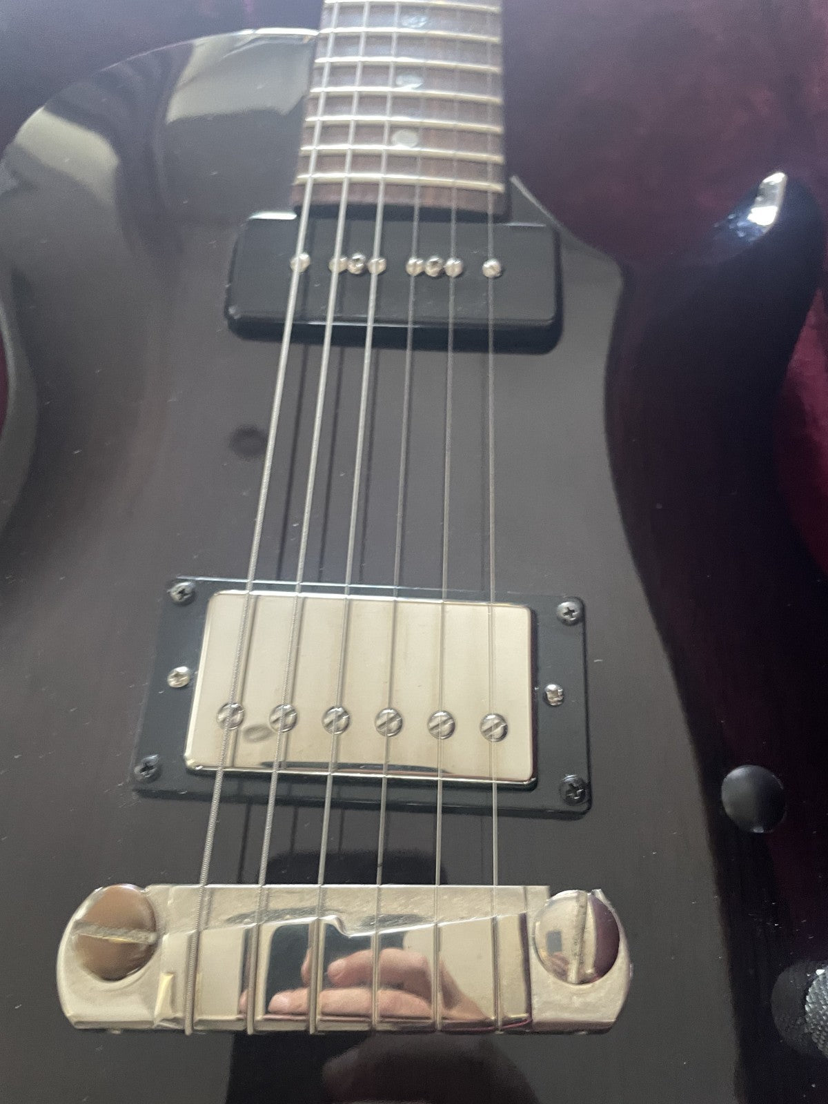 PRS SE Soapbar Singlecut 2004 Black MIK Korea - Iron Gear Blues Engine Humbucker