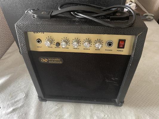 Acoustic Solutions GA-10 10W Guitar Amp - Great Condition, Perfect for Beginners