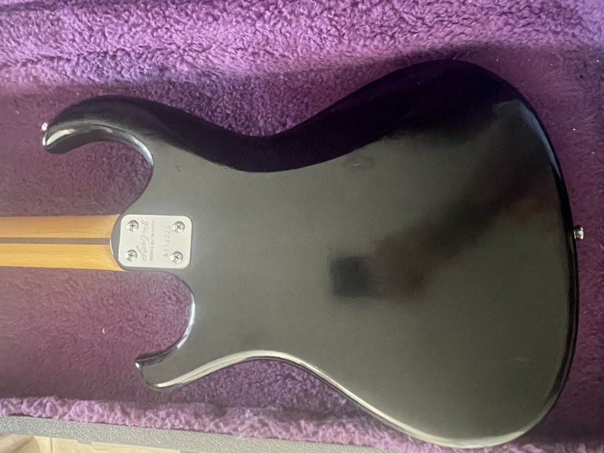 Vintage 1986 Aria Pro II 'The Cat' - MIJ - Electric Guitar HSS Hardtail Black