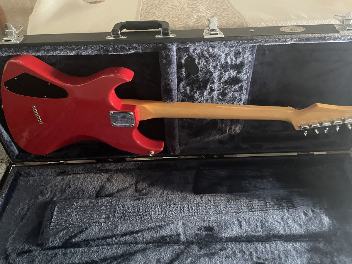 Vox Custom 21 Strat Style Guitar Made In Japan 1984 Matsumoku HH Red W/ Case