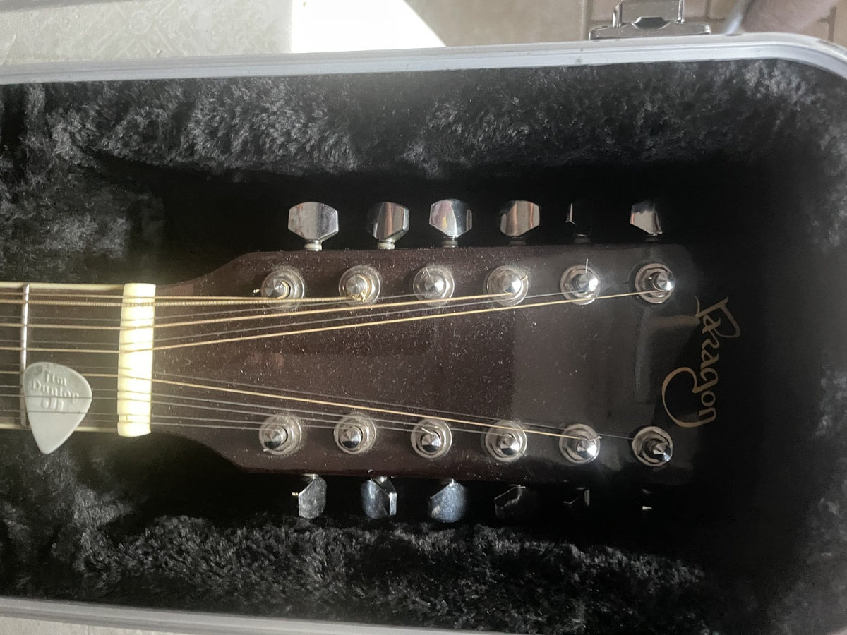 Paragon 12-String Acoustic Guitar Bundle + Seymour Duncan Pickup & Gator Hard Ca