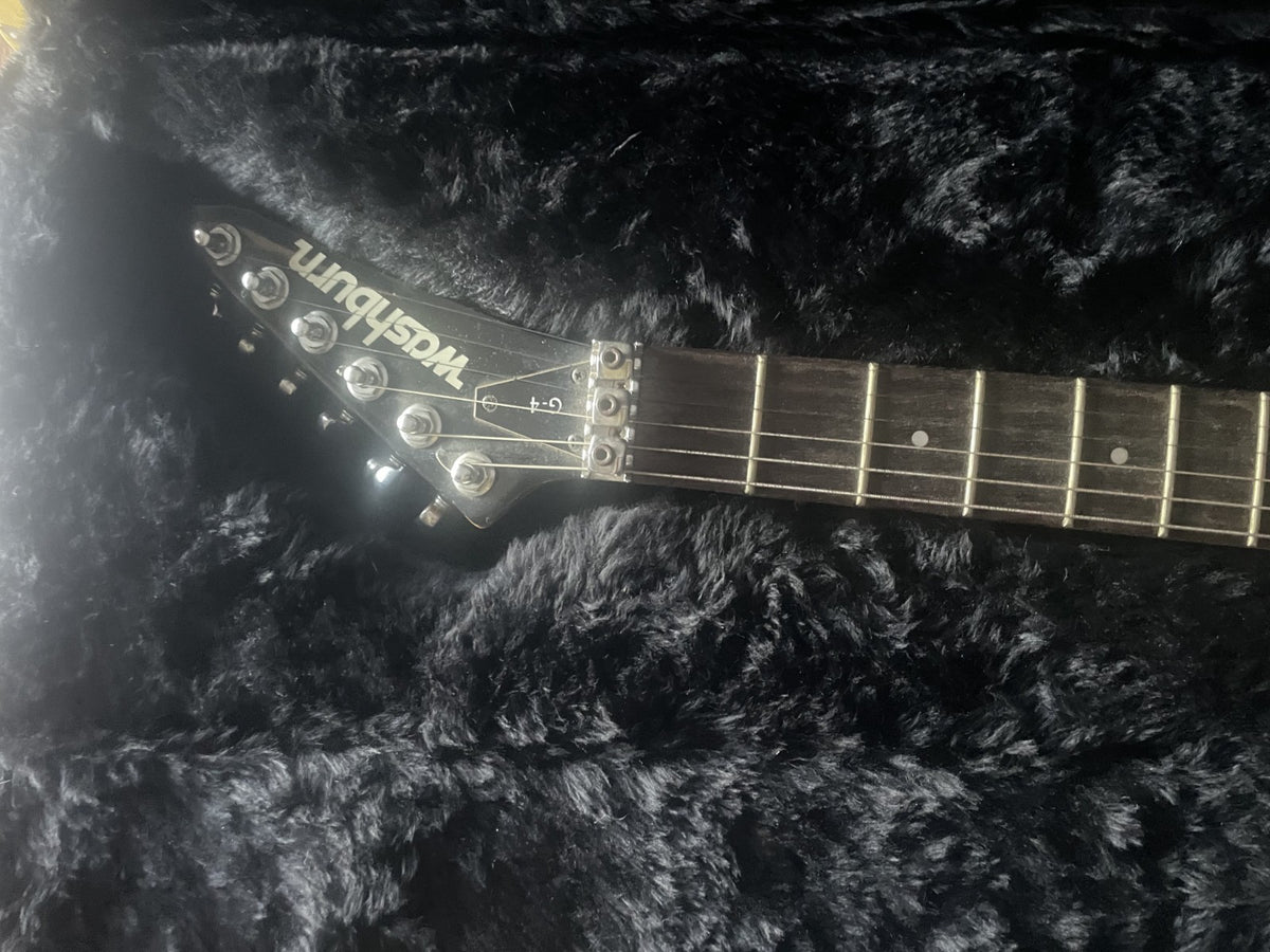 Vintage 1987 Washburn G-4 G-IV Pink MIJ Electric Guitar Floyd Rose 22 Fret 80s