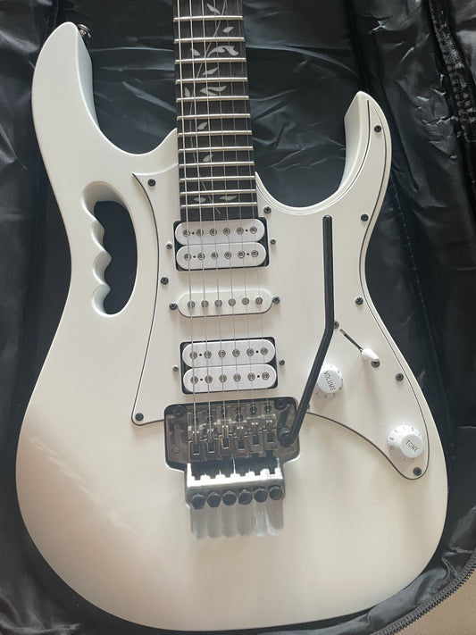 Ibanez JEM Junior Steve Vai White JEMJR Near Mint + Gig Bag & Whammy Bar