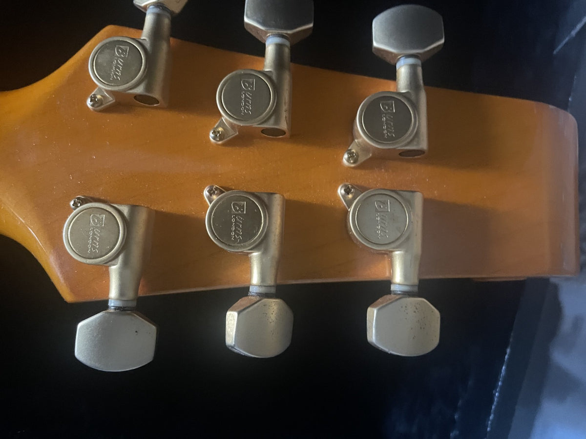 Burns London Club Series Marquee (2005) Fiesta Red, Scroll Headstock, SSS