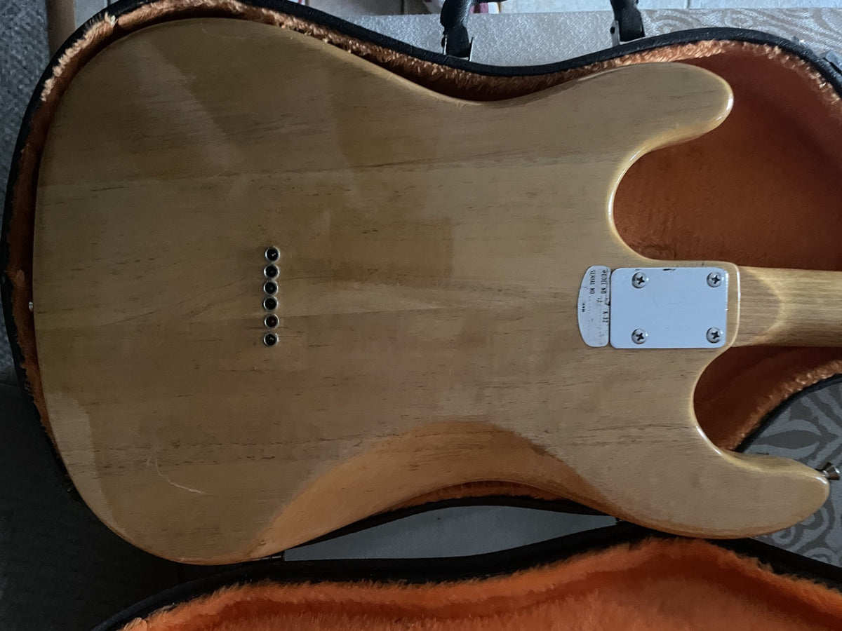 Kay K-32 Natural Hard Tail Stratocaster Pre-Lawsuit Electric Guitar + Hard Case