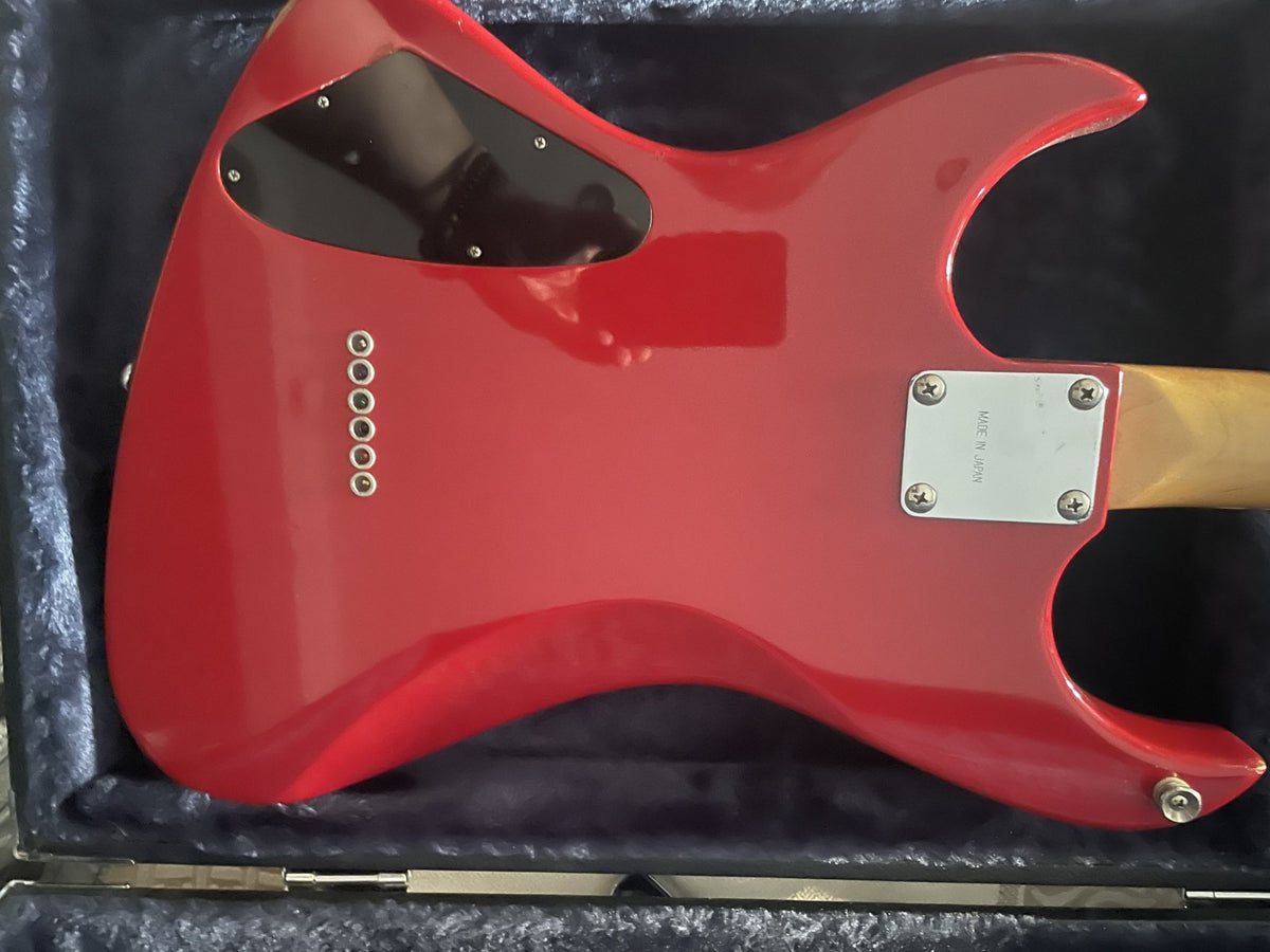 Vox Custom 21 Strat Style Guitar Made In Japan 1984 Matsumoku HH Red W/ Case